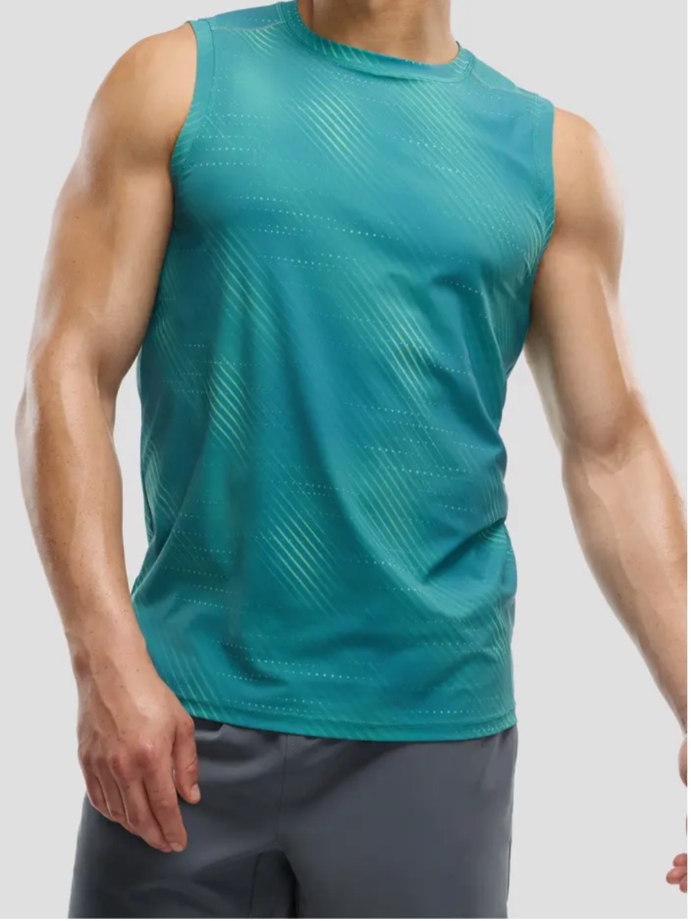 Peloton Teal Sleeveless Athletic Tank Top